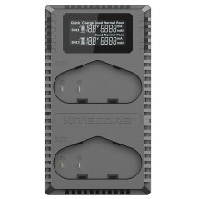 Camera charger - Nitecore UCN4 Pro Dual USB Charger for Canon LP-E4 / E4N Batteries