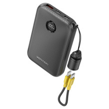 Energijos bankas - Vention 10000mAh 22.5W 2xUSB-C 1xUSB-A Juodas