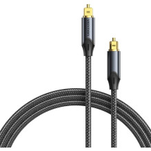 Optinis audio kabelis - Vention 10m Toslink pintas kabelis auksu padengtas juodas