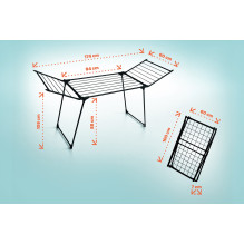 Clothes Dryer - PROMIS SCOPELLO Folding Stand 16m Steel Black