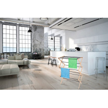 Drabužių džiovykla - PROMIS ANCONA 10m Plieninė Sulankstoma 1000x700mm 8.5cm Gylis