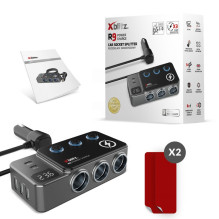 Automobilinis įkroviklis - Xblitz R9 POWER CHARGE 35W 5-Port USB Charger Black