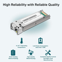 Tinklo įranga - TP-Link Gigabit Single-Mode WDM Bi-Directional SFP Modulis (1250 Mbit / s, 1000 m)