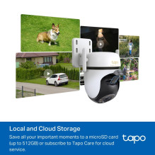 IP saugumo kamera - TP-Link lauko panoraminė / tiltinė 5MP 2880x1620 Wi-Fi balta