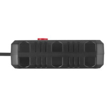 Elektros prailgintuvas - Maclean MCE387 2 lizdai + 3 USB 2500W 1.5m juodas Elektros prailgintuvas - Maclean MCE387 2 lizdai + 3 USB 2500W 1.5m juodas