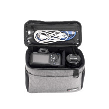 Camera insert - Caruba Insert Toploader M padded, waterproof nylon dark gray