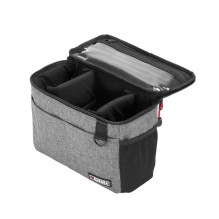 Camera insert - Caruba Insert Toploader M padded, waterproof nylon dark gray