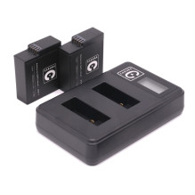 Įkroviklis - Caruba Wall Charger &amp; Battery Duo Kit (GoPro Hero 5 / 6 / 7, 2x1220mAh)