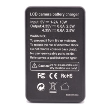 Įkroviklis - Caruba Wall Charger &amp; Battery Duo Kit (GoPro Hero 5 / 6 / 7, 2x1220mAh)