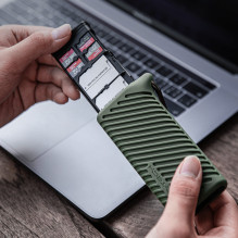 Atminties kortelių skaitytuvas - PGYTECH CreateMate USB 3.1 kortelių skaitytuvo dėklas žalias