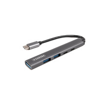 USB Hublis - Caruba 5 in 1 USB C Hublis (PD 100W, 3x USB A, USB C)