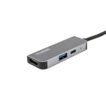 USB Hublis - Caruba 3 in 1 USB C Hublis PD, USB A 3.0, HDMI 4K / 30Hz