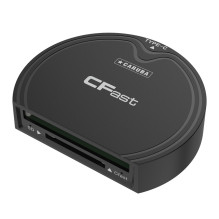Atminties kortelių skaitytuvas - Caruba Cardreader CFast + SD 10Gb / s USB 3.0 Juodas