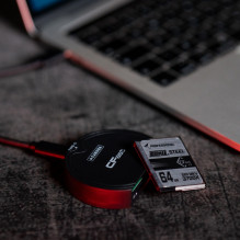 Memory card reader - Caruba Cardreader CFast + SD 10Gb/s USB 3.0 Black