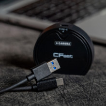 Atminties kortelių skaitytuvas - Caruba Cardreader CFast + SD 10Gb / s USB 3.0 Juodas