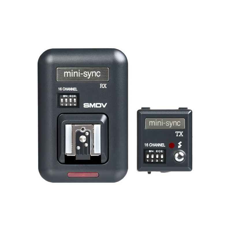 Blykstės trigeris - SMDV Mini Sync Set (wireless transmitter / receiver, 2.4GHz, 100m range)