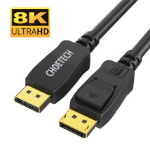 Vaizdo kabelis - Choetech 8K DisplayPort į DisplayPort 32.4Gbps 60Hz
