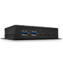 USB Hub - LINDY 4 Port USB 3.2 Gen 2 Type C Metal Hub, 10 Gbps