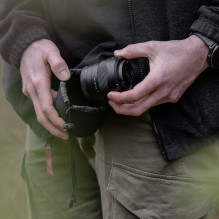 Bag - Caruba Neoprene Lenspouch S Neoprene, Drawstring Closure, Black