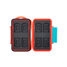 Case - JJC MC SDMSD16 Memory Card Holder for 8 Switch Cards and 8 microSD Orange