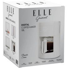 Coffee machine - ELLE 1.8L filter coffee machine, keeps warm, washable filter, white