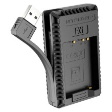 Įkroviklis - Nitecore FX1 Compact Dual Charger for Fujifilm NP W126(S) Black