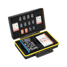 Case - JJC BC X4ST Multi Function Battery Case (holds 2 batteries, 2 SD cards, 12 microSD cards)
