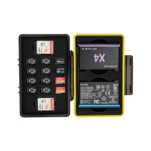 Dėklas - JJC BC X4ST Multi Function Battery Case (holds 2 batteries, 2 SD cards, 12 microSD cards)