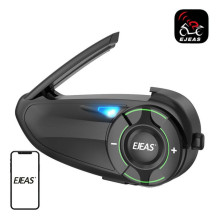 Motociklo interkomas - EJEAS Q8 Bluetooth 5.1, 1000m nuotolis, juodas Motociklo interkomas - EJEAS Q8 Bluetooth 5.1, 1000m nuotolis, juodas