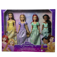 Žaislas - Mattel Disney Princess Story Sparkle 4-Pack Dolls with Accessories