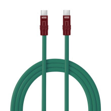 USB-C cable - Newell USB-C 100W 2m silicone green-burgundy