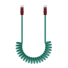 Cable - Newell USB-C to USB-C 100W 1.5m Silicone Green-Bordeaux