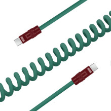 Cable - Newell USB-C to USB-C 100W 1.5m Silicone Green-Bordeaux