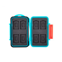 Case - JJC MC SDMSD16 memory card holder for 8 Switch cards and 8 micro SD blue