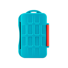Case - JJC MC SDMSD16 memory card holder for 8 Switch cards and 8 micro SD blue