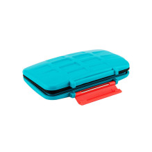 Case - JJC MC SDMSD16 memory card holder for 8 Switch cards and 8 micro SD blue