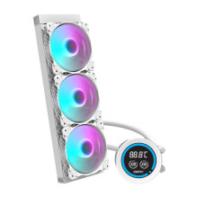 Aušinimo sistema - darkFlash DN-D360 360mm vandens aušintuvas, vario blokas, ARGB, balta Aušinimo sistema - darkFlash DN-D360 360mm vandens aušintuvas, vario blokas, ARGB, balta