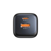 Įkroviklis - UNITEK 2x GAN 20W USB-C &amp; USB-A Mains Charger Black