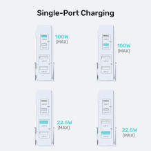 Įkroviklis - UNITEK P1229ABK01-EU 100W 2x USB-C 2x USB-A Juodas Įkroviklis - UNITEK P1229ABK01-EU 100W 2x USB-C 2x USB-A Juodas