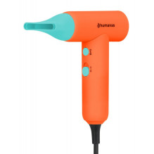 Hair dryer - Humanas AirTouch HD-AT03 Compact Ionizing 2 Airflow 4 Heat Orange