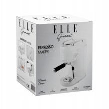 Coffee machine - ELLE Espresso Machine 20 Bar, Milk Frother, 1L Water Tank, White