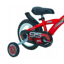 Vaikiškas dviratis - Huffy Disney CARS 12" Bike (plieninis rėmas, pripučiamos padangos, raudona)