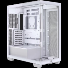Kompiuterio korpusas - Corsair 3500X LXR LINK TG, EATX / ATX / micro ATX / Mini-ITX, balta