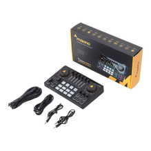 Sound Card - Maono AME2 Portable Audio Interface with Preamps USB-C Black