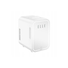 Home and Kitchen Appliance - ELLE 8L Mini Refrigerator with LED Mirror, Heating Function, White