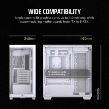 Computer case - Corsair 3500X RS-R ARGB Midi Tower, ATX / Mini-ITX, white