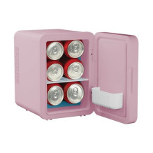 Namų ir virtuvės prietaisai - ELLE 4L Mini šaldytuvas su LED veidrodžiu, šildymo funkcija, violetinis Namų ir virtuvės prietaisai - ELLE 4L Mini šaldytuvas su LED veidrodžiu, šildymo funkcija, violetinis