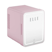 Home and Kitchen Appliances - ELLE 4L Mini Fridge with LED Mirror, Heating Function, Purple