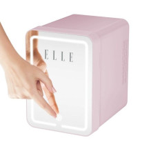 Home and Kitchen Appliances - ELLE 4L Mini Fridge with LED Mirror, Heating Function, Purple
