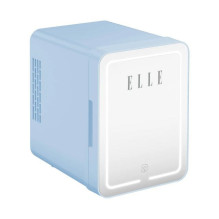 Home and Kitchen Appliances - ELLE 4L Mini Fridge with LED Mirror, Heating Function, Blue